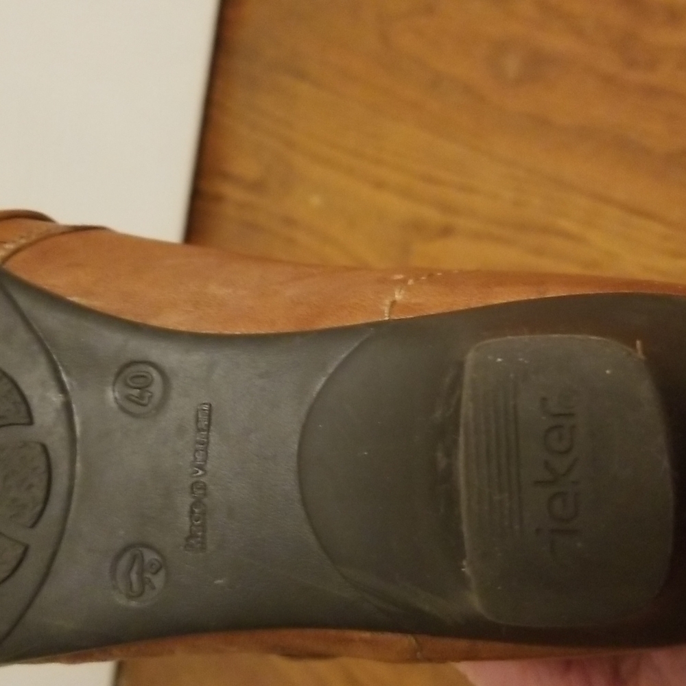 Rieker tan leather shoes - Picture 8 of 8